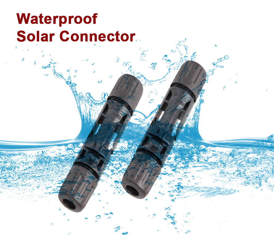 Waterproof solar connector